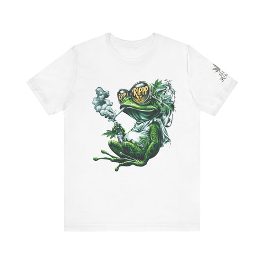RIPPP IT Cosmic Frog Tee - Premium Airlume Cotton Cannabis Culture Streetwear