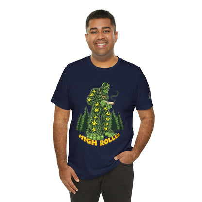 Cannabis Sasquatch Forest King T-Shirt - Premium Bigfoot 420 Lifestyle Apparel"