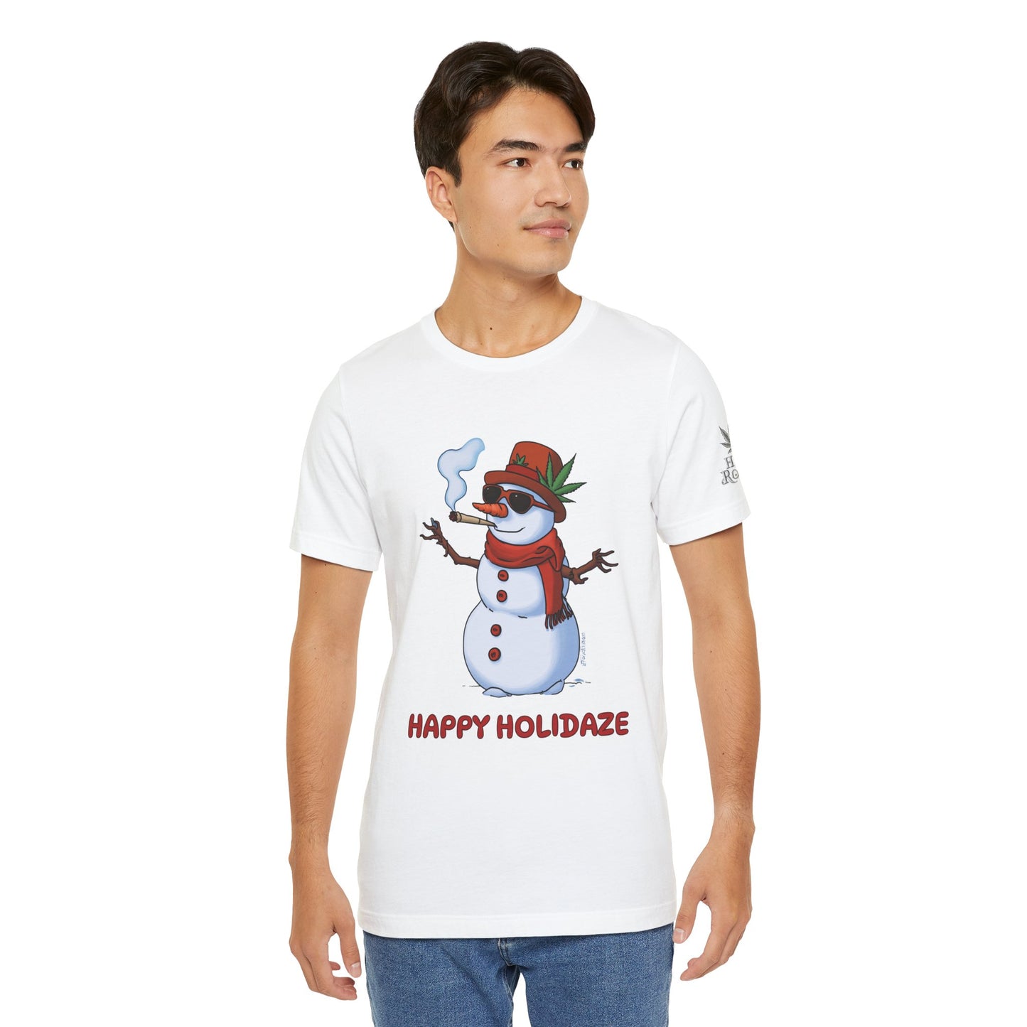 Happy Holidaze Premium Cannabis Christmas T-Shirt