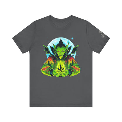 Mystic Dragon Guardian Cannabis Meditation T-Shirt - Premium Psychedelic 420 Apparel