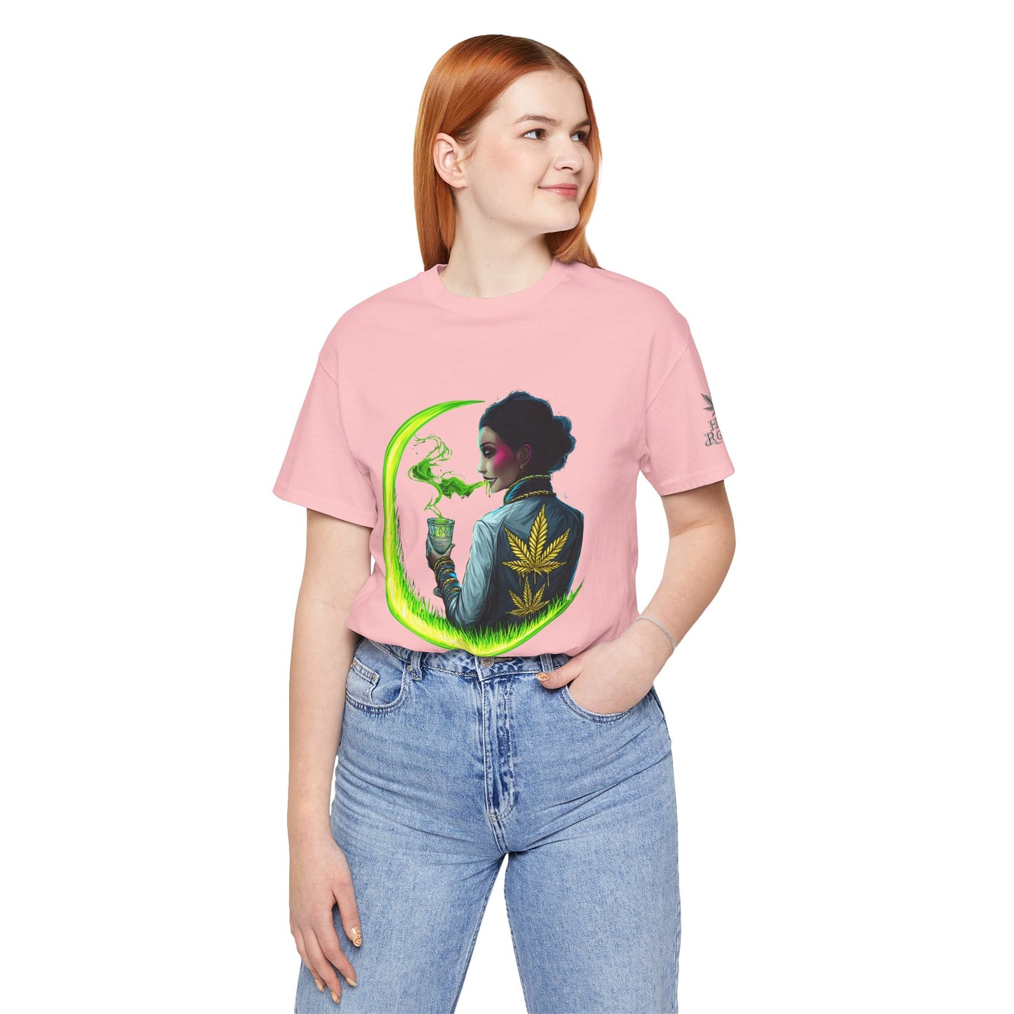 Cannabis Queen Commander T-Shirt - Premium Afrofuturistic 420 Lifestyle Apparel"