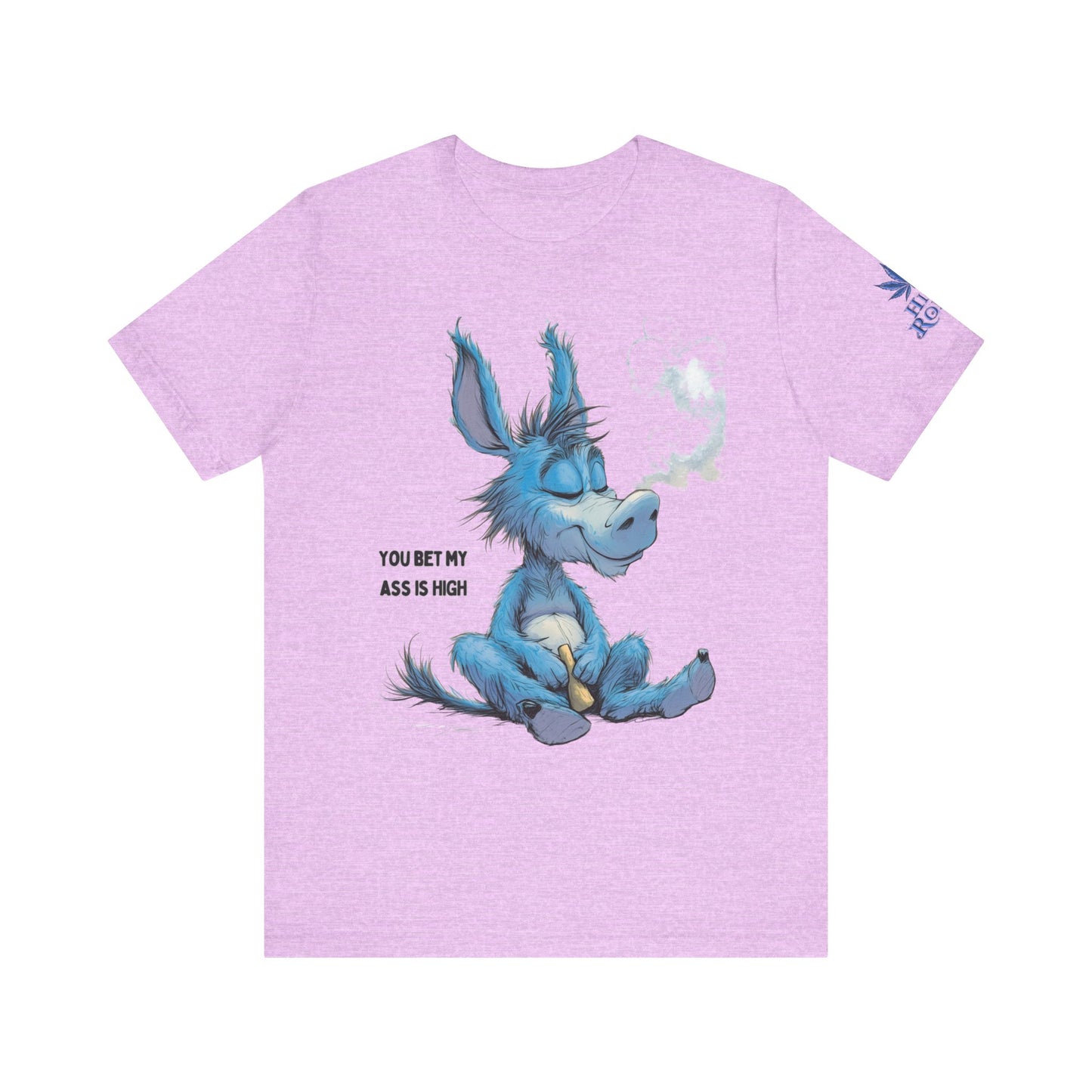 Blue Donkey Tee - Premium Airlume Cotton Cannabis Culture Humor Cartoon Art