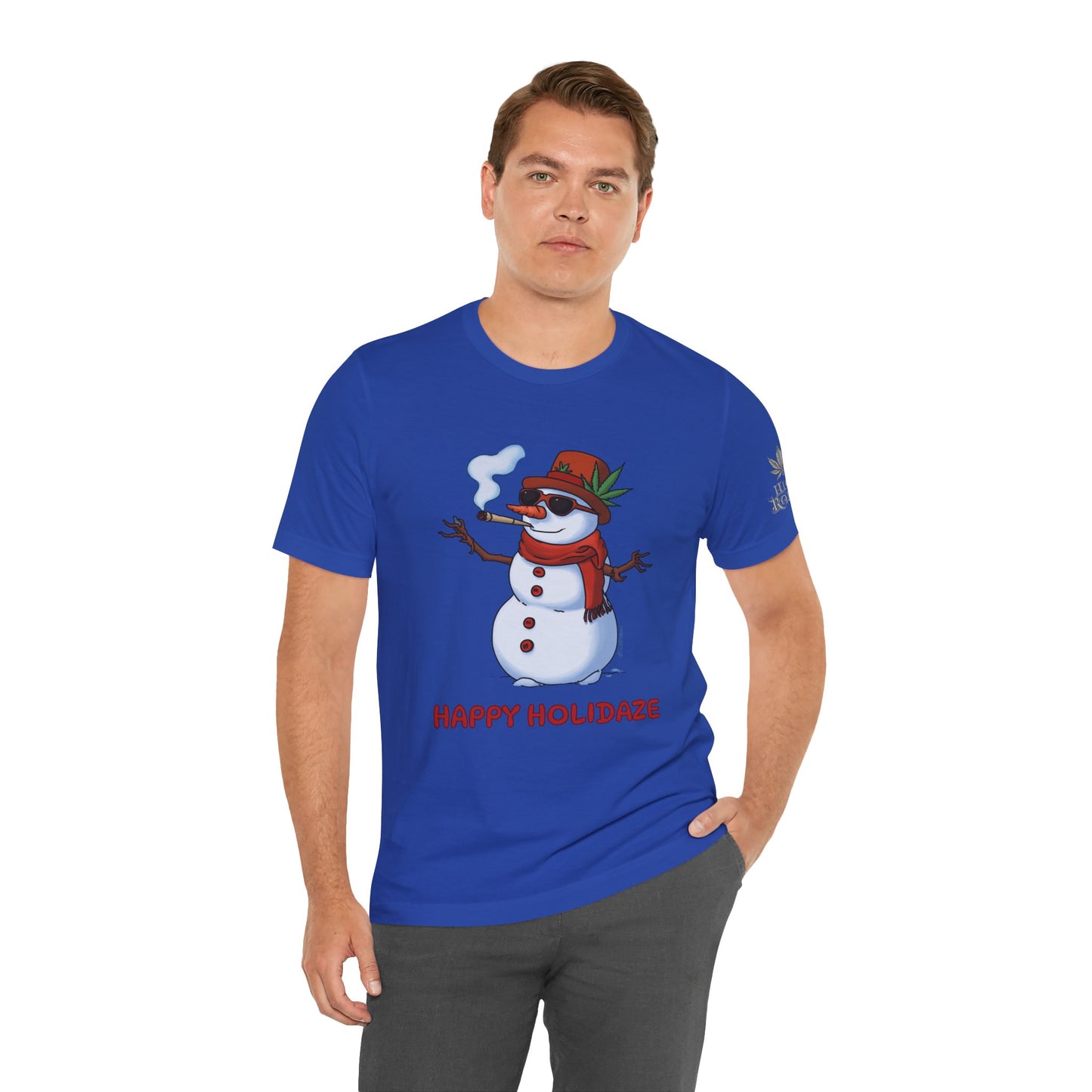 Happy Holidaze Premium Cannabis Christmas T-Shirt