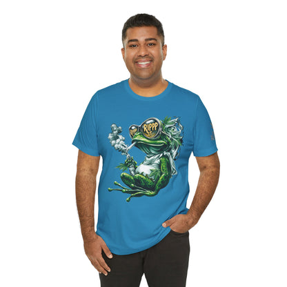 RIPPP IT Cosmic Frog Tee - Premium Airlume Cotton Cannabis Culture Streetwear