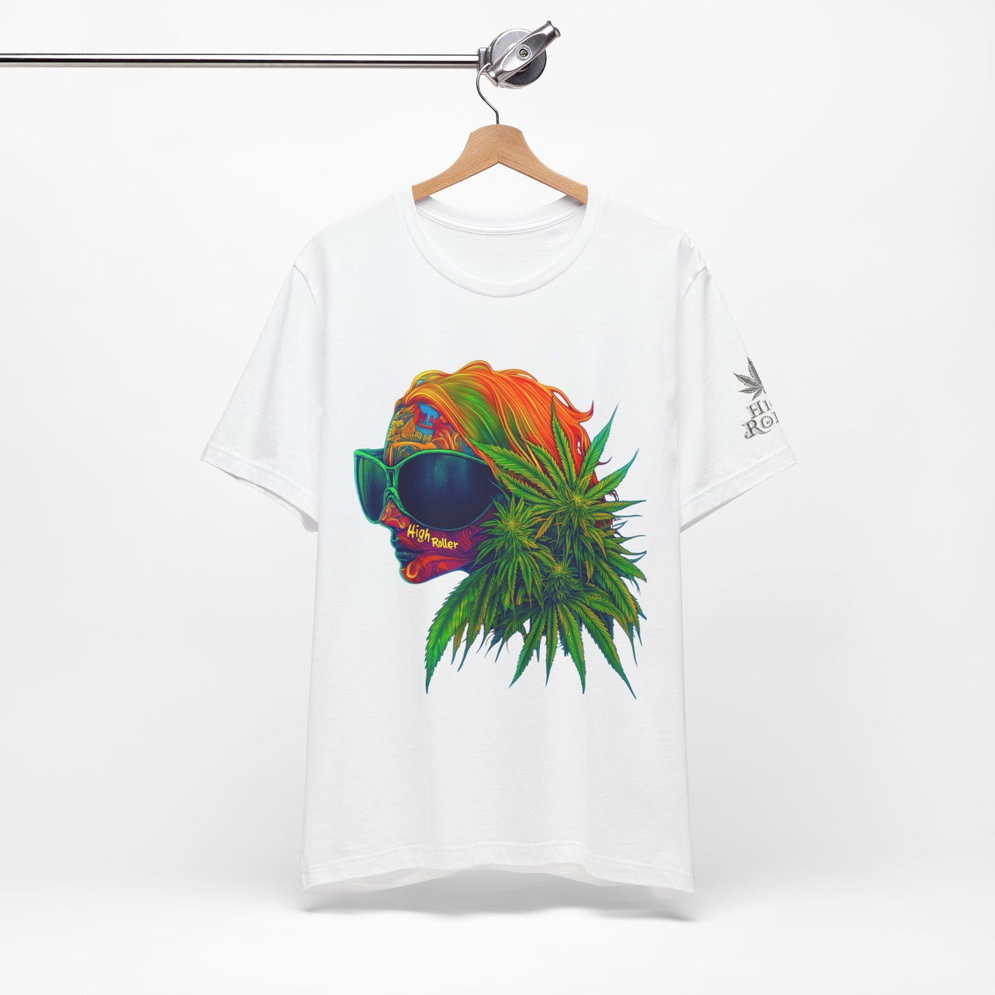 Neon Dreams Tee - Premium Airlume Cotton Cannabis Culture Psychedelic Profile Art