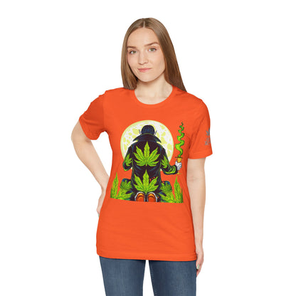 Luxury Gothic Cannabis Vampire T-Shirt - Premium Dark HIGH ROLLER Streetwear - Elevated Nocturnal 420 Fashion