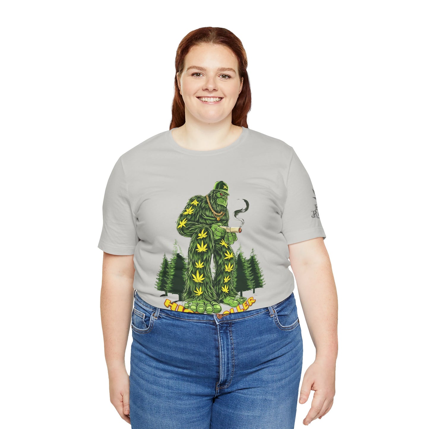 Cannabis Sasquatch Forest King T-Shirt - Premium Bigfoot 420 Lifestyle Apparel"