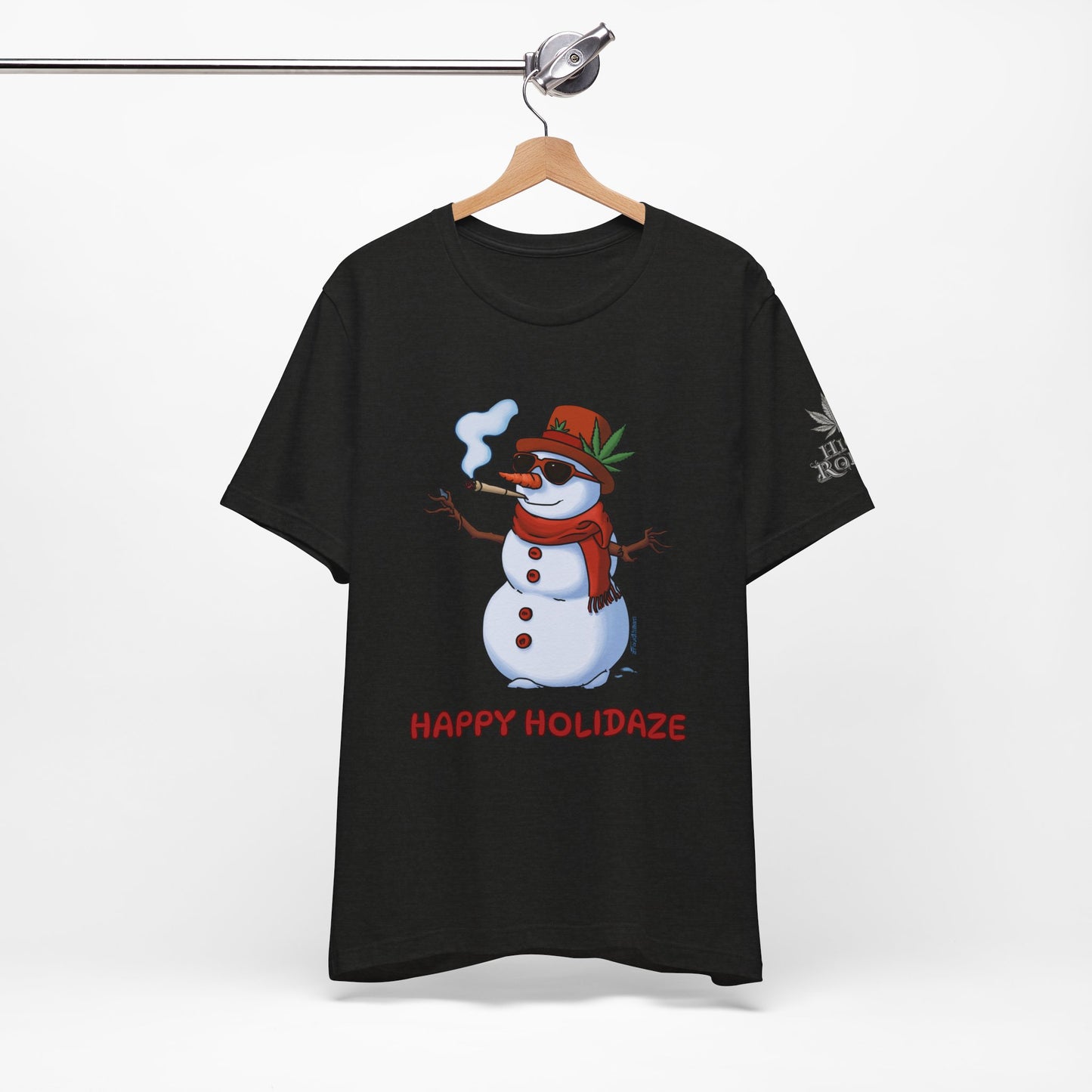Happy Holidaze Premium Cannabis Christmas T-Shirt