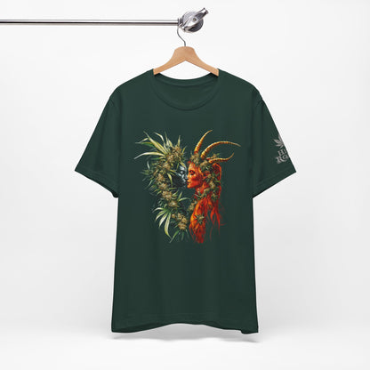Sacred Union T-Shirt - Premium Airlume Cotton Cannabis Spirits Fantasy Art Tee