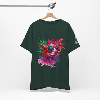 PSYCHEDELIC CANNABIS DOG™ | PREMIUM TRIPPY ART TEE