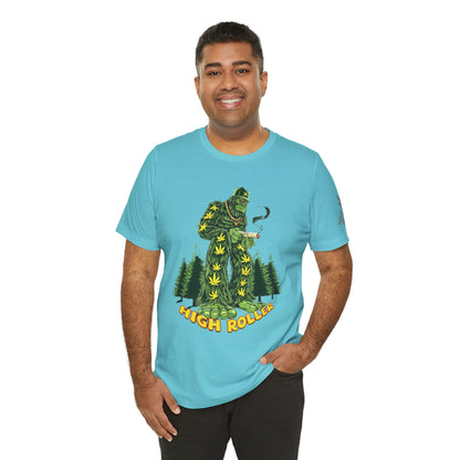 Cannabis Sasquatch Forest King T-Shirt - Premium Bigfoot 420 Lifestyle Apparel"