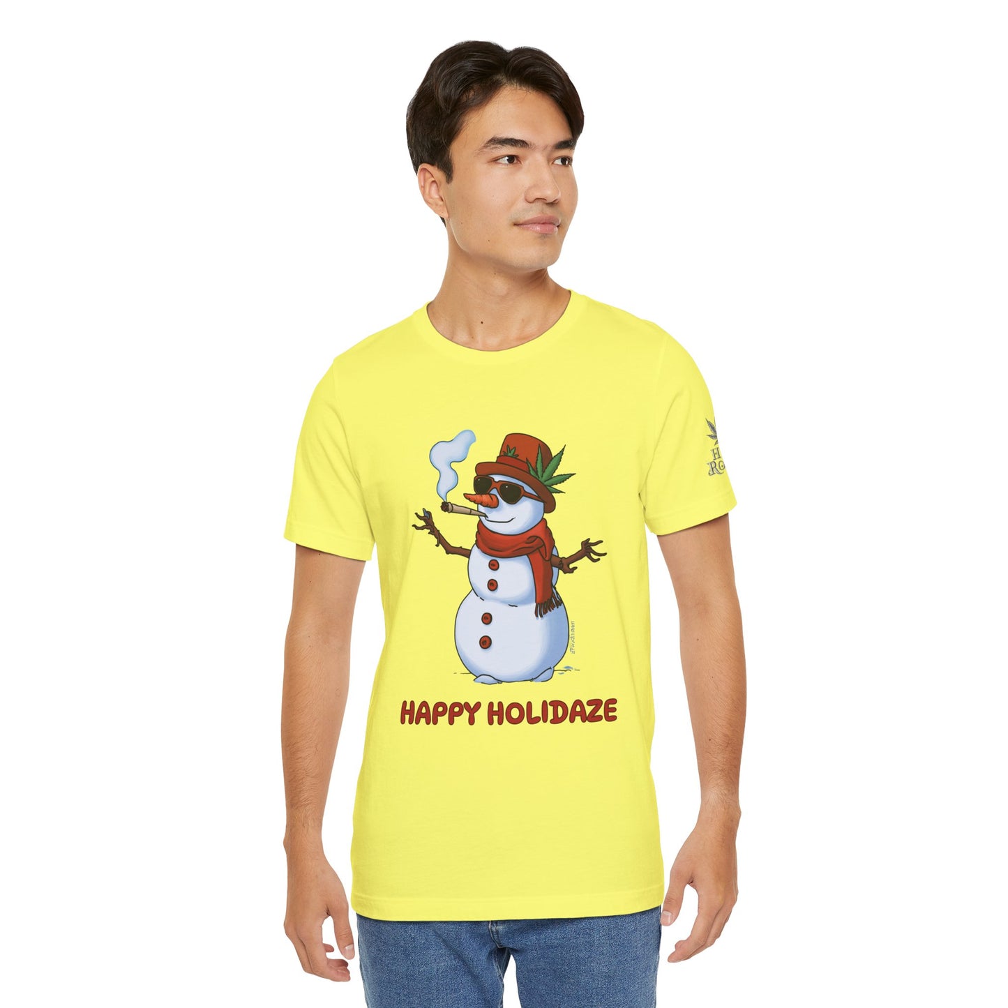 Happy Holidaze Premium Cannabis Christmas T-Shirt