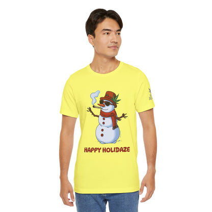 Happy Holidaze Premium Cannabis Christmas T-Shirt