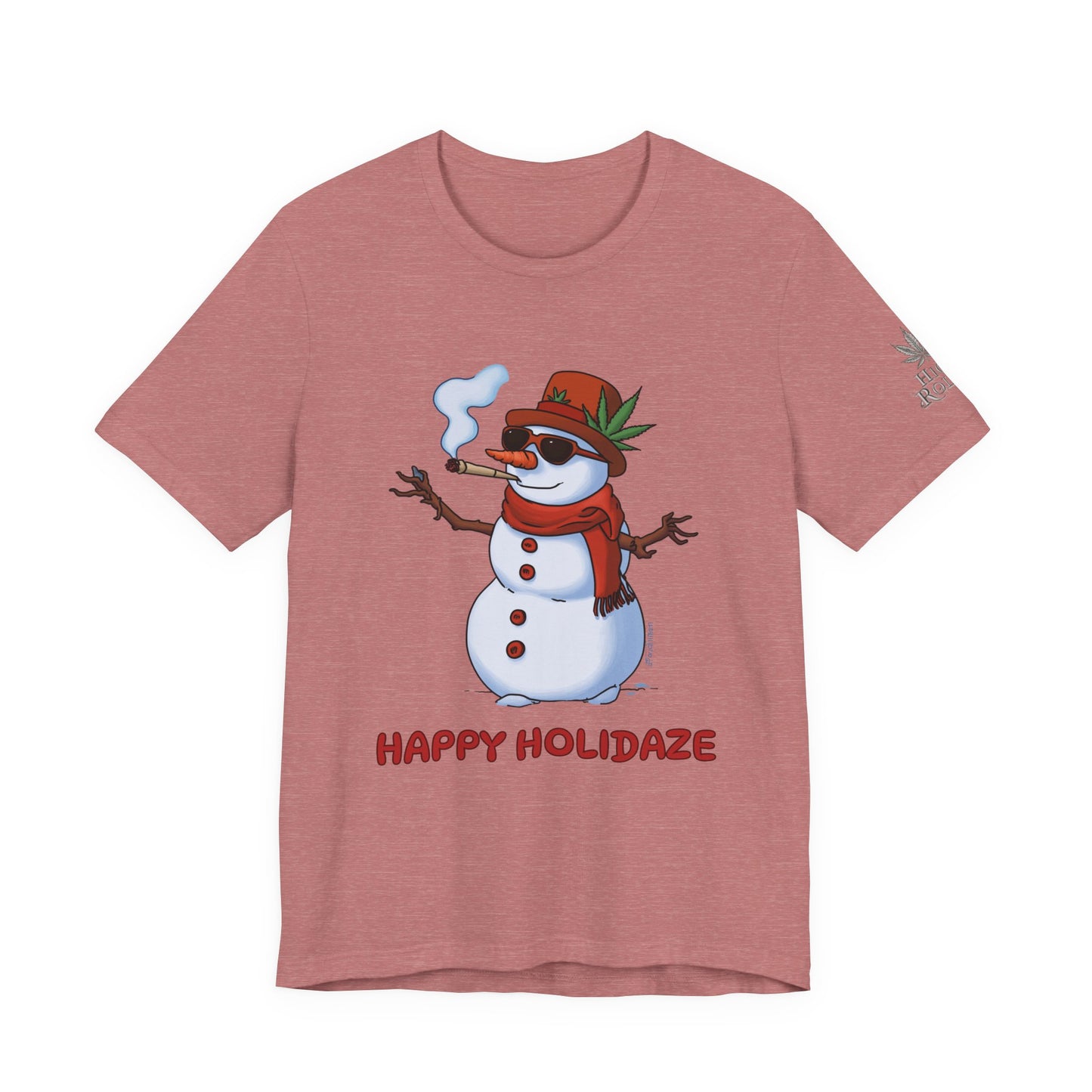 Happy Holidaze Premium Cannabis Christmas T-Shirt