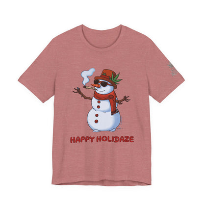 Happy Holidaze Premium Cannabis Christmas T-Shirt