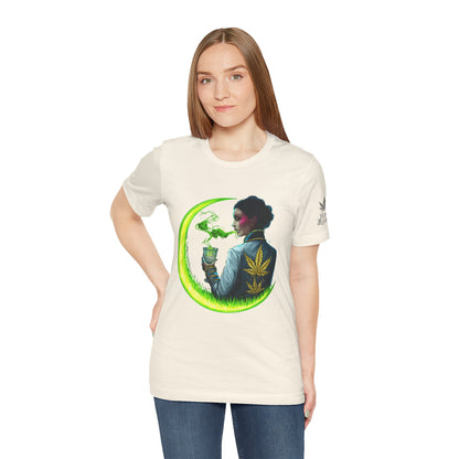 Cannabis Queen Commander T-Shirt - Premium Afrofuturistic 420 Lifestyle Apparel"