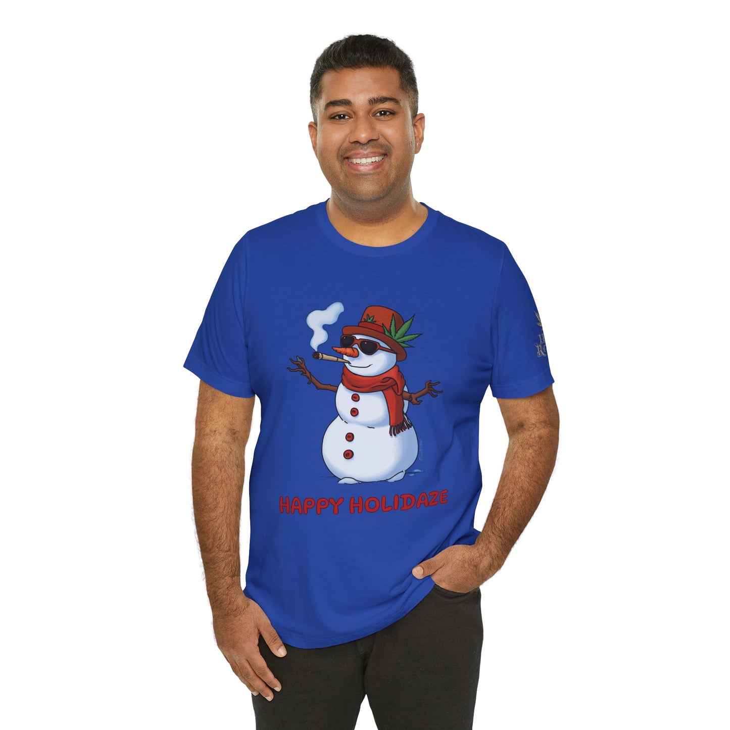 Happy Holidaze Premium Cannabis Christmas T-Shirt