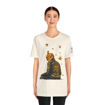 Pumpkin Head HIGH ROLLER Halloween T-Shirt - Premium Cannabis Culture Apparel