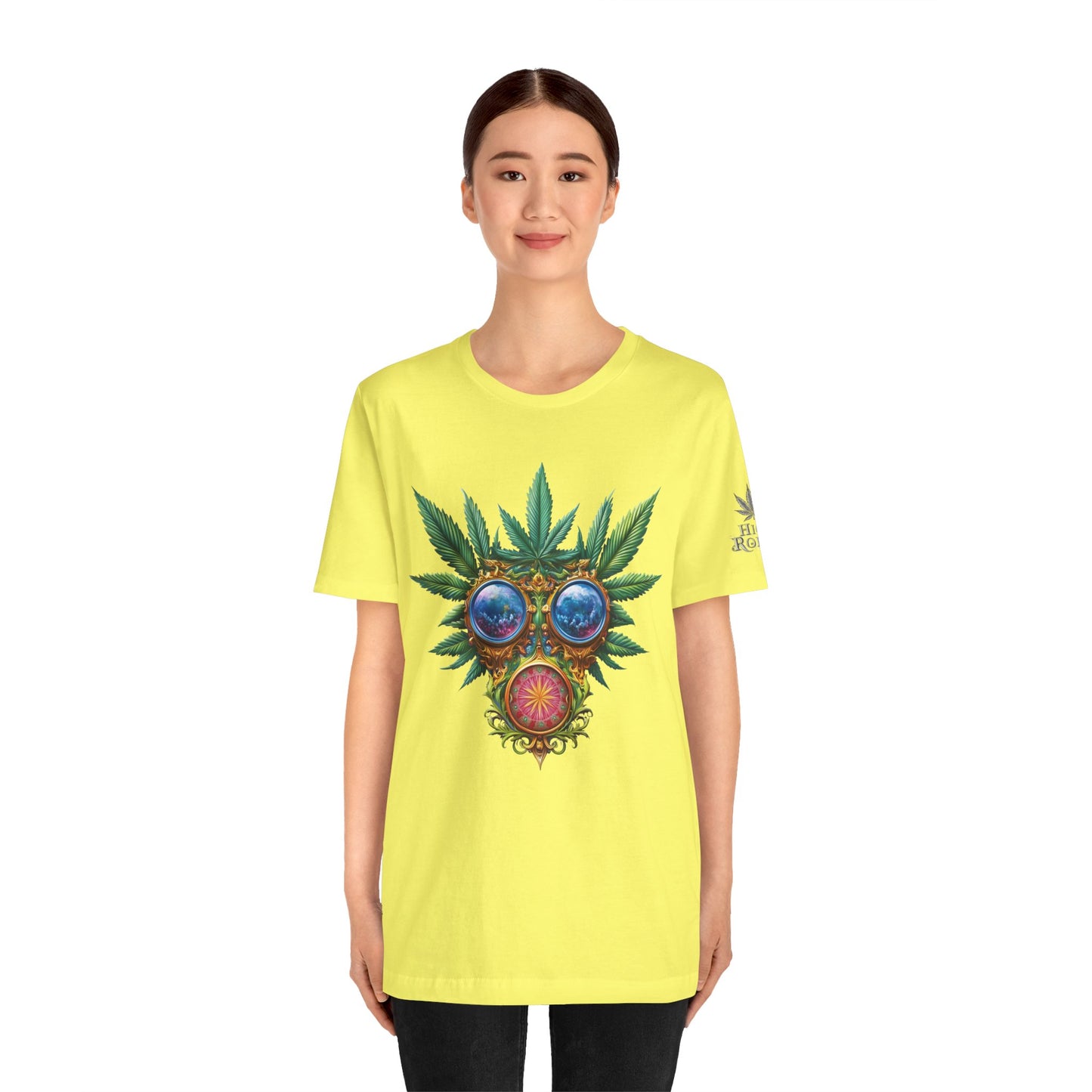 Third Eye Vision T-Shirt - Premium Airlume Cotton Cannabis Kaleidoscope Art Tee