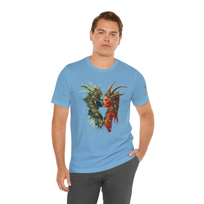 Sacred Union T-Shirt - Premium Airlume Cotton Cannabis Spirits Fantasy Art Tee