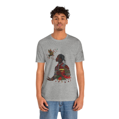 High Roller ANSO Freedom Eagle Cannabis T-Shirt - Premium 420 Artistic Double Exposure Urban Culture Liberation Apparel