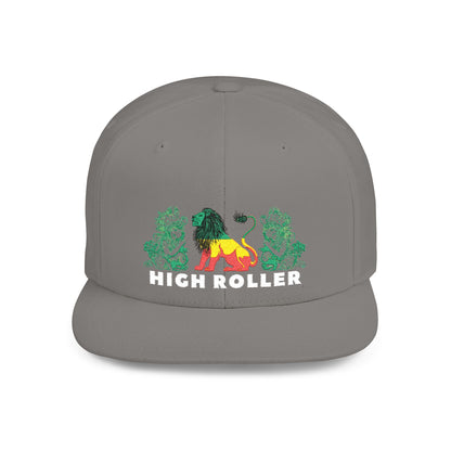 HIGH ROLLER Rastafarian Lion Snapback Cap