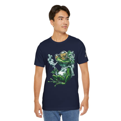 RIPPP IT Cosmic Frog Tee - Premium Airlume Cotton Cannabis Culture Streetwear