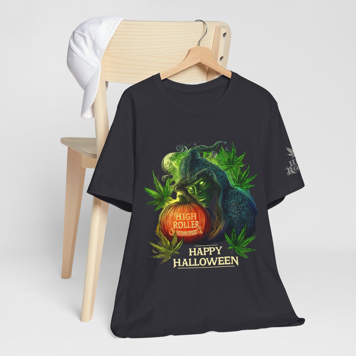 Cannabis Witch's Brew Halloween T-Shirt - Premium Spooky 420 Black Edition Apparel"