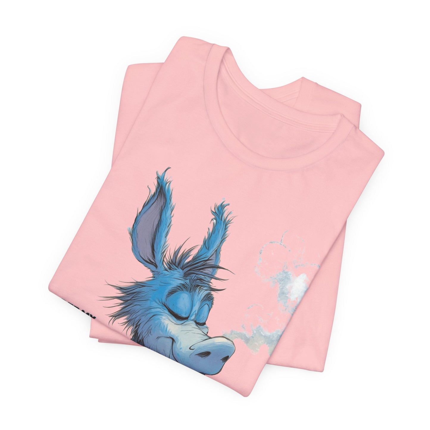 Blue Donkey Tee - Premium Airlume Cotton Cannabis Culture Humor Cartoon Art