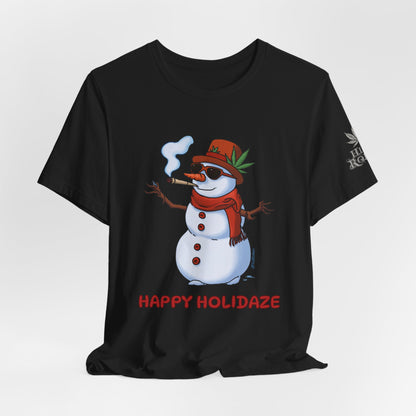 Happy Holidaze Premium Cannabis Christmas T-Shirt