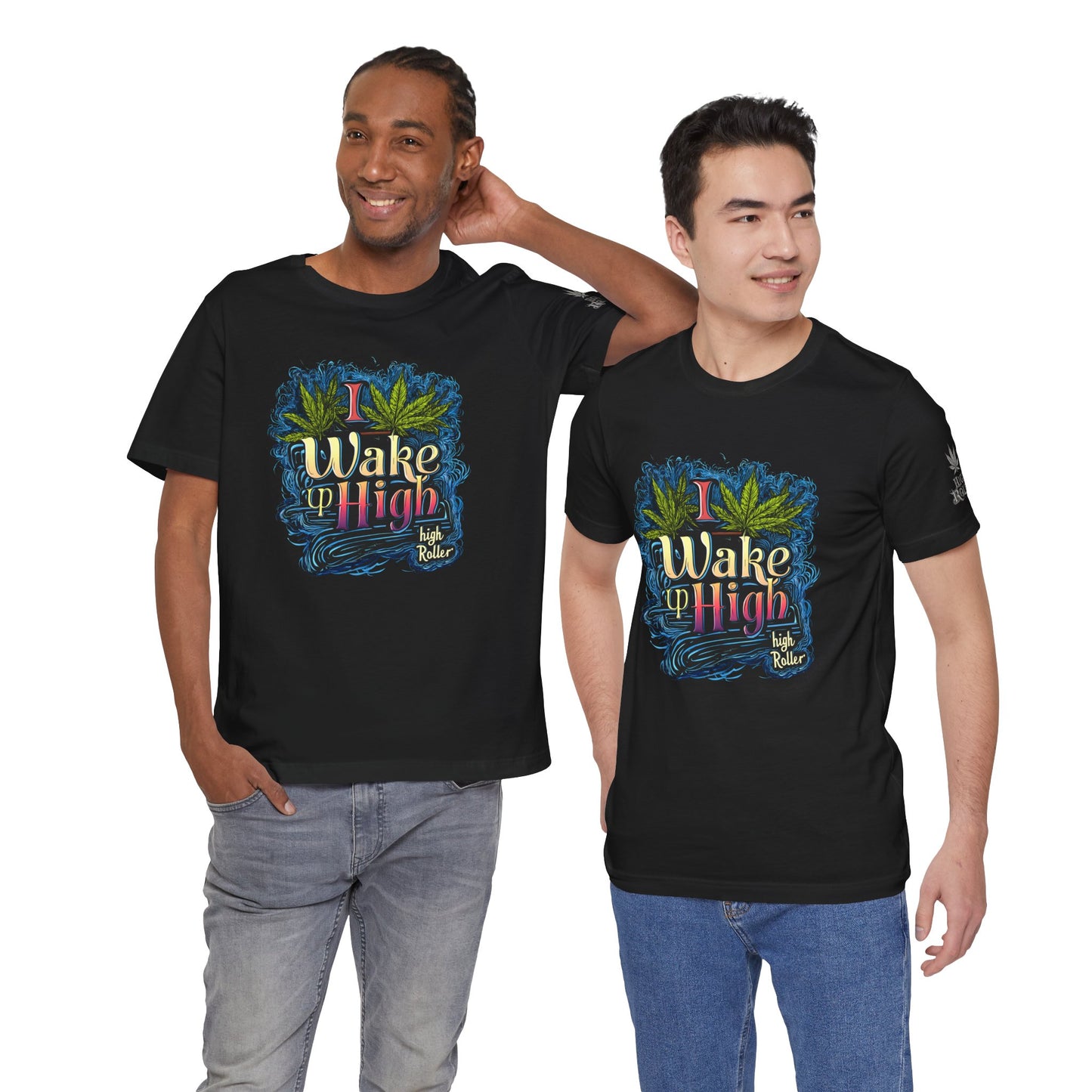 Wake Up High™ | Premium Cannabis Art Tee - Limited Edition | High Roller