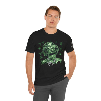 Elevated Vision Green Dream Tee - Premium Airlume Cotton Cannabis Culture Art