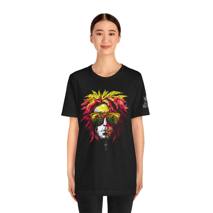 Rasta Cannabis Portrait Tee - Reggae Culture Art Design | High Roller