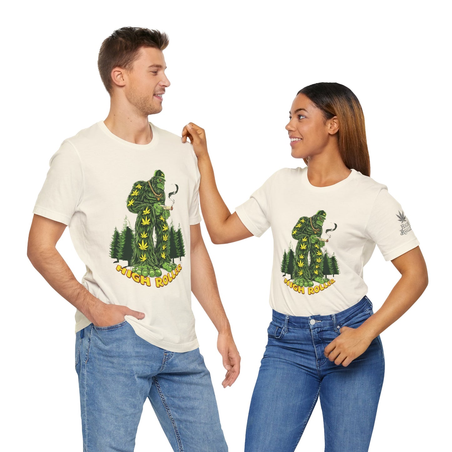 Cannabis Sasquatch Forest King T-Shirt - Premium Bigfoot 420 Lifestyle Apparel"