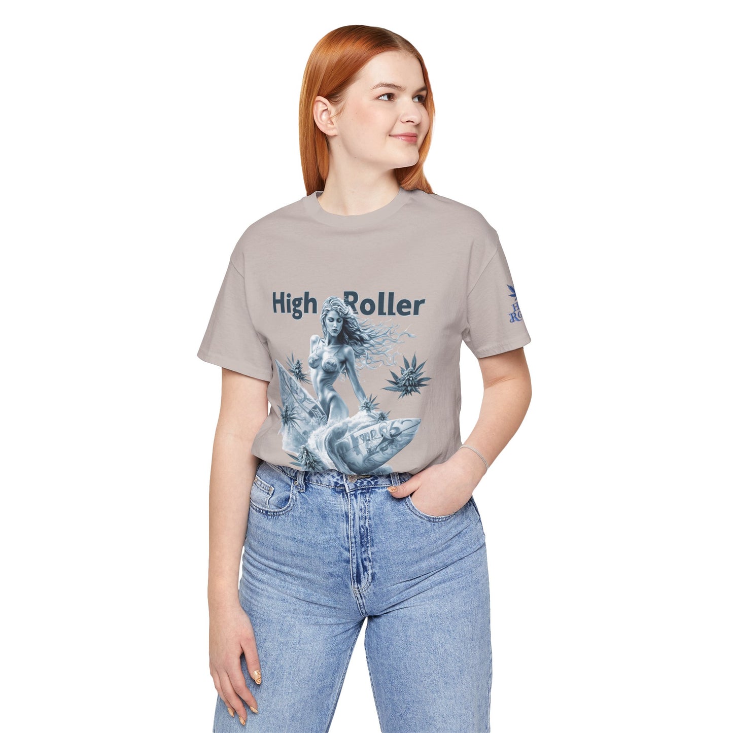 Cannabis Goddess Tee - Feminine Beauty Art Design | High Roller