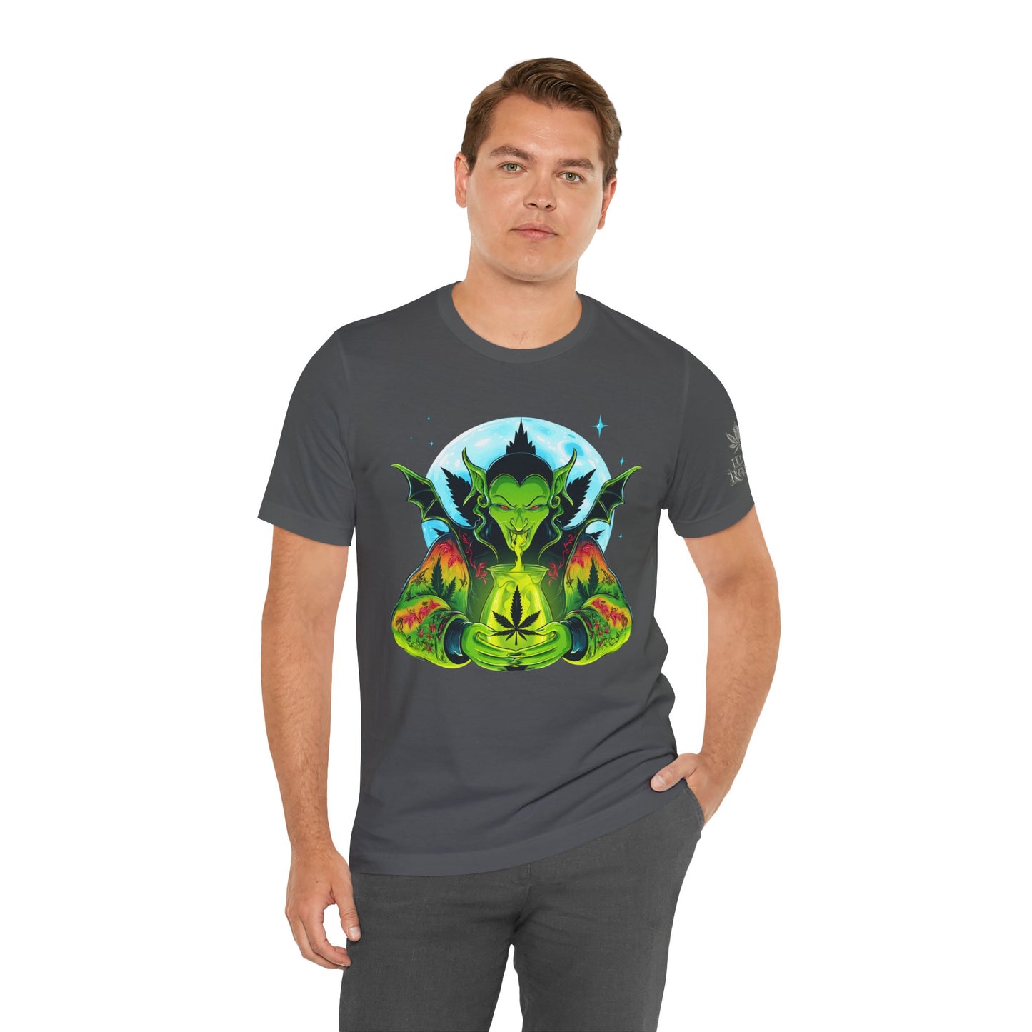Mystic Dragon Guardian Cannabis Meditation T-Shirt - Premium Psychedelic 420 Apparel