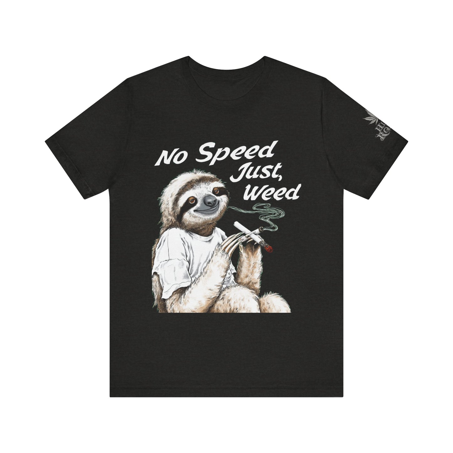 Slow Motion Tee - Premium Airlume Cotton Cannabis Culture Sloth Humor Art