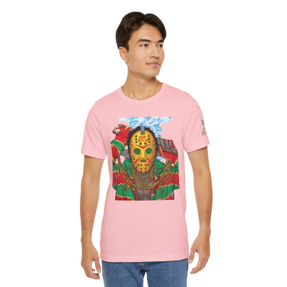 Horror Icon HIGH ROLLER T-Shirt - Premium Cannabis Slasher Culture Apparel"