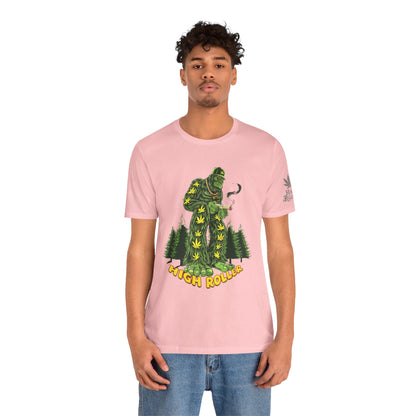 Cannabis Sasquatch Forest King T-Shirt - Premium Bigfoot 420 Lifestyle Apparel"