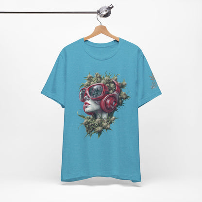 CANNABIS GODDESS TECH™ | PREMIUM FUTURISTIC ART TEE