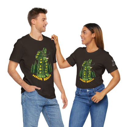 Cannabis Sasquatch Forest King T-Shirt - Premium Bigfoot 420 Lifestyle Apparel"