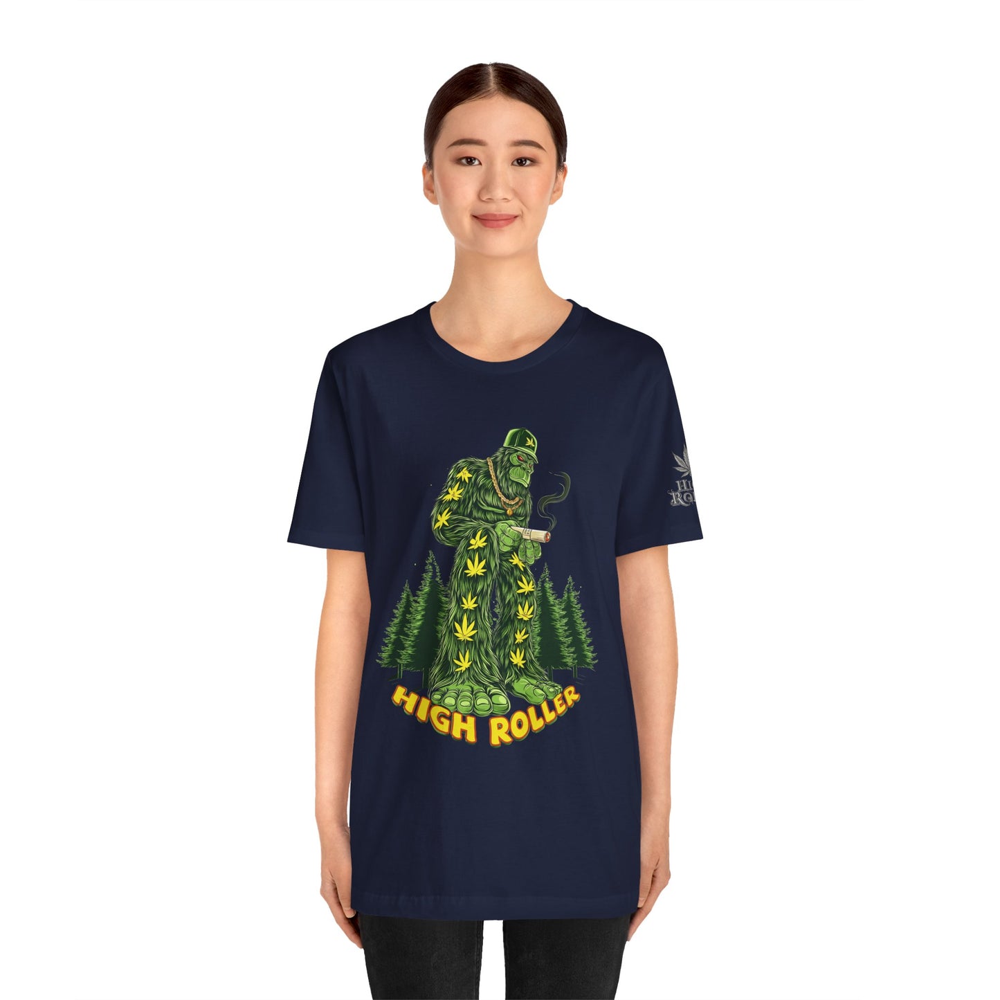 Cannabis Sasquatch Forest King T-Shirt - Premium Bigfoot 420 Lifestyle Apparel"