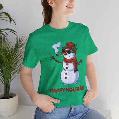Happy Holidaze Premium Cannabis Christmas T-Shirt