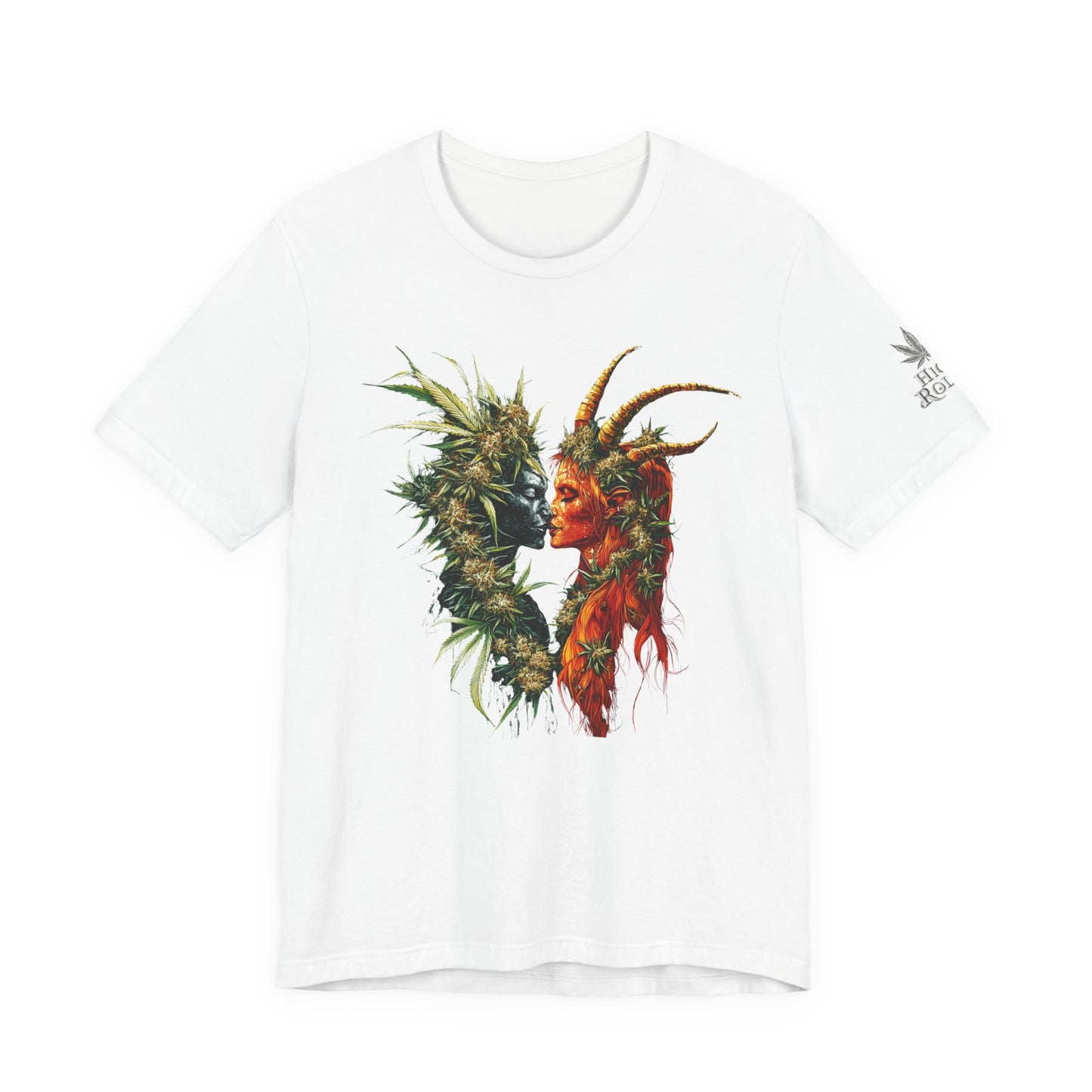 Sacred Union T-Shirt - Premium Airlume Cotton Cannabis Spirits Fantasy Art Tee