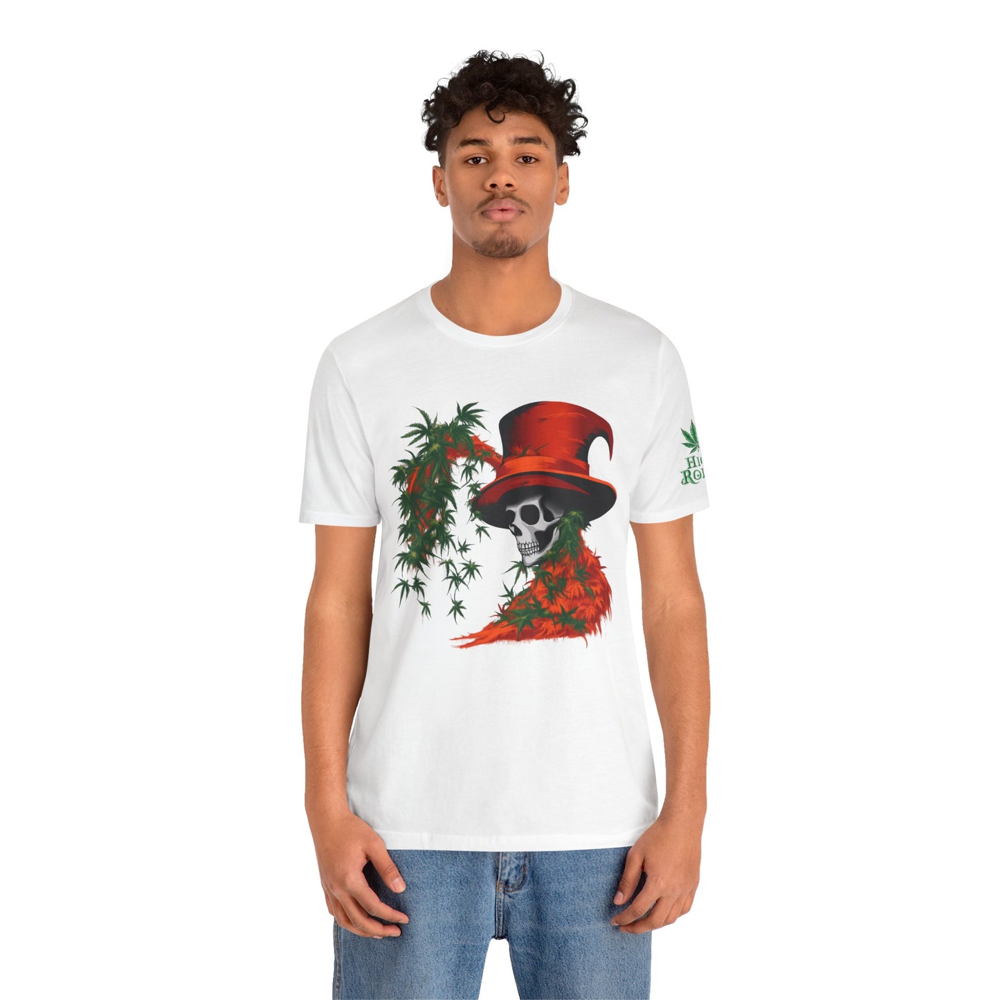 Top Hat Skull Tee - Premium Airlume Cotton Cannabis Culture Victorian Gothic Art