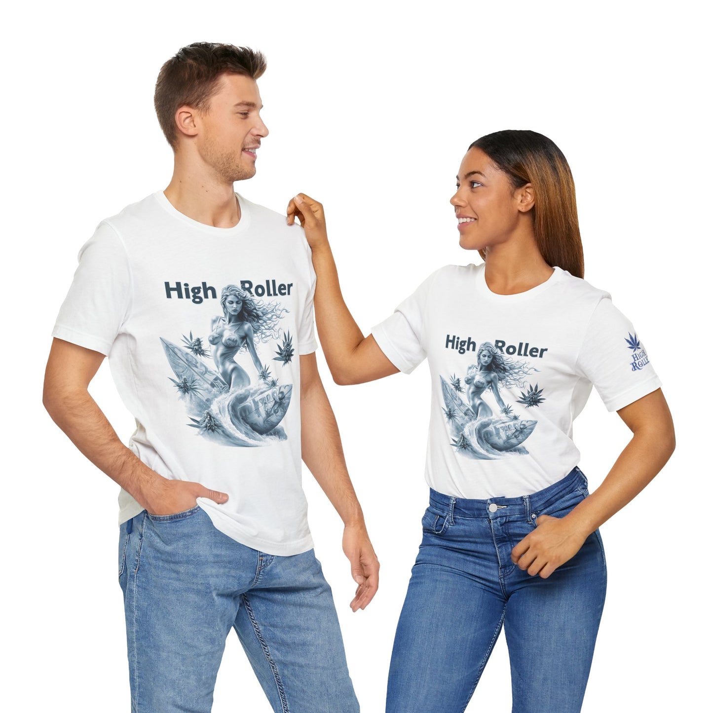 Cannabis Goddess Tee - Feminine Beauty Art Design | High Roller