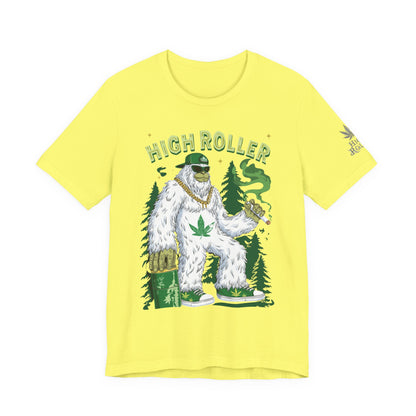 Alpine Yeti HIGH ROLLER T-Shirt - Premium Cannabis Mountain Culture Apparel