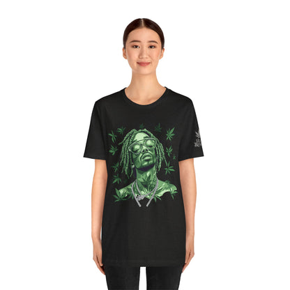 Elevated Vision Green Dream Tee - Premium Airlume Cotton Cannabis Culture Art