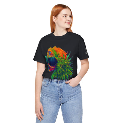 Neon Dreams Tee - Premium Airlume Cotton Cannabis Culture Psychedelic Profile Art