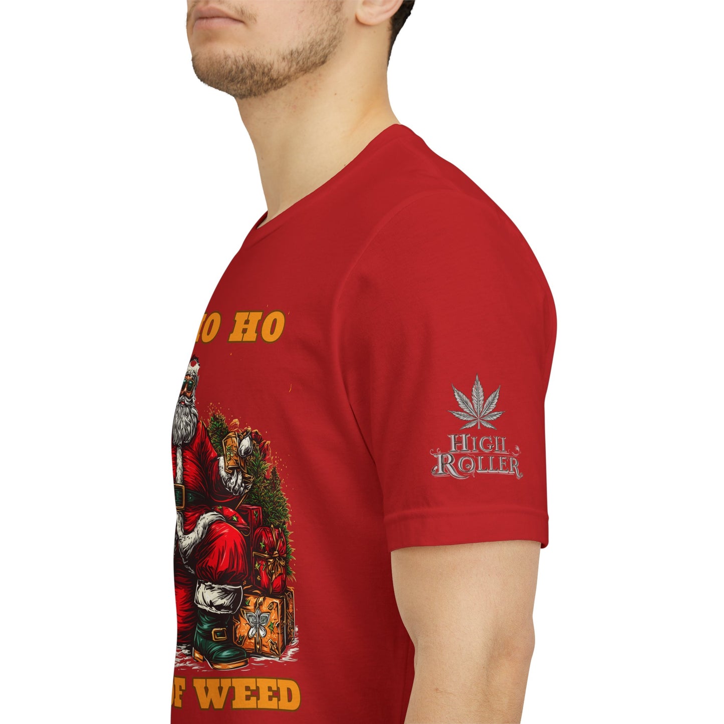 Ho Ho Ho Lot Of Weed Premium Cannabis Christmas T-Shirt
